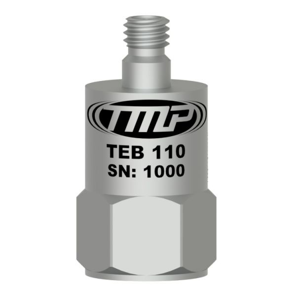 TEB110低價格 100 mV/g  單軸試驗型加速度傳感器 頂端出線